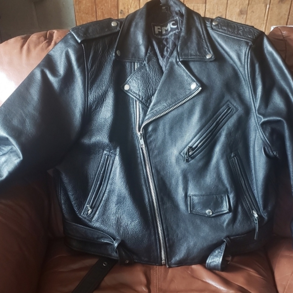 Black, 5x Leather jacket - Picture 2 of 2